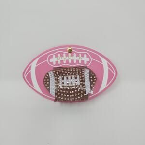 Piper K Rhinestone Football Claw Hairclip